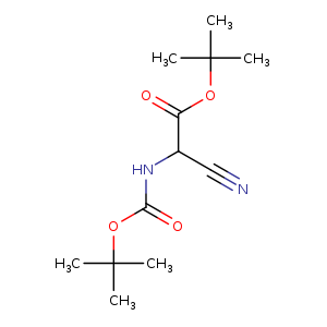 Acetic acid, cyano[[(1,1-dimethylethoxy)carbonyl]amino]-,1,1-dimethylethyl ester