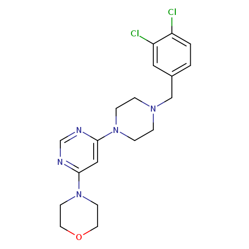 4-(6-{4-[(3,4-dichlorophenyl)methyl]piperazin-1-yl}pyrimidin-4-yl)morpholine
