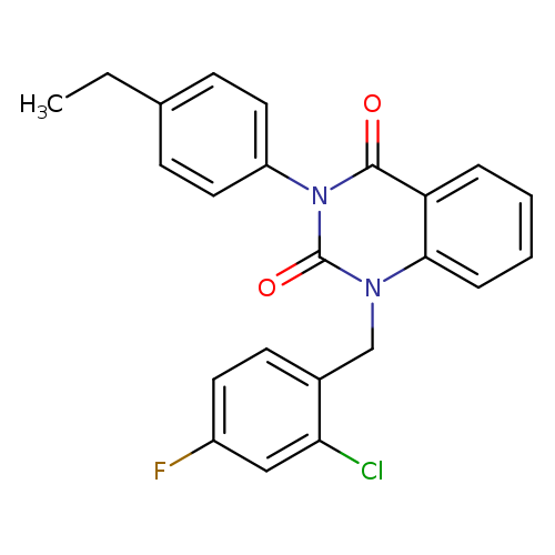 1-[(2-chloro-4-fluorophenyl)methyl]-3-(4-ethylphenyl)-1,2,3,4-tetrahydroquinazoline-2,4-dione