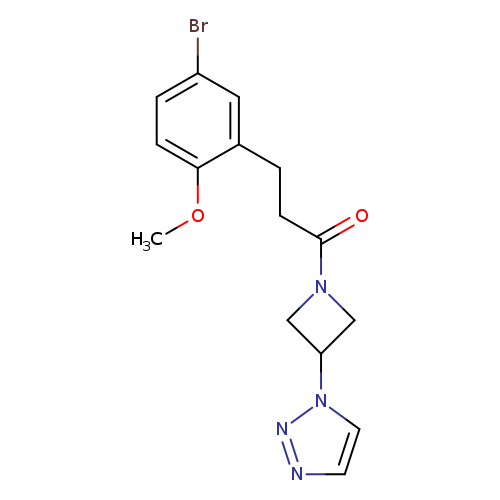 3-(5-bromo-2-methoxyphenyl)-1-[3-(1H-1,2,3-triazol-1-yl)azetidin-1-yl]propan-1-one