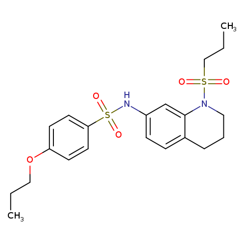 N-[1-(propane-1-sulfonyl)-1,2,3,4-tetrahydroquinolin-7-yl]-4-propoxybenzene-1-sulfonamide