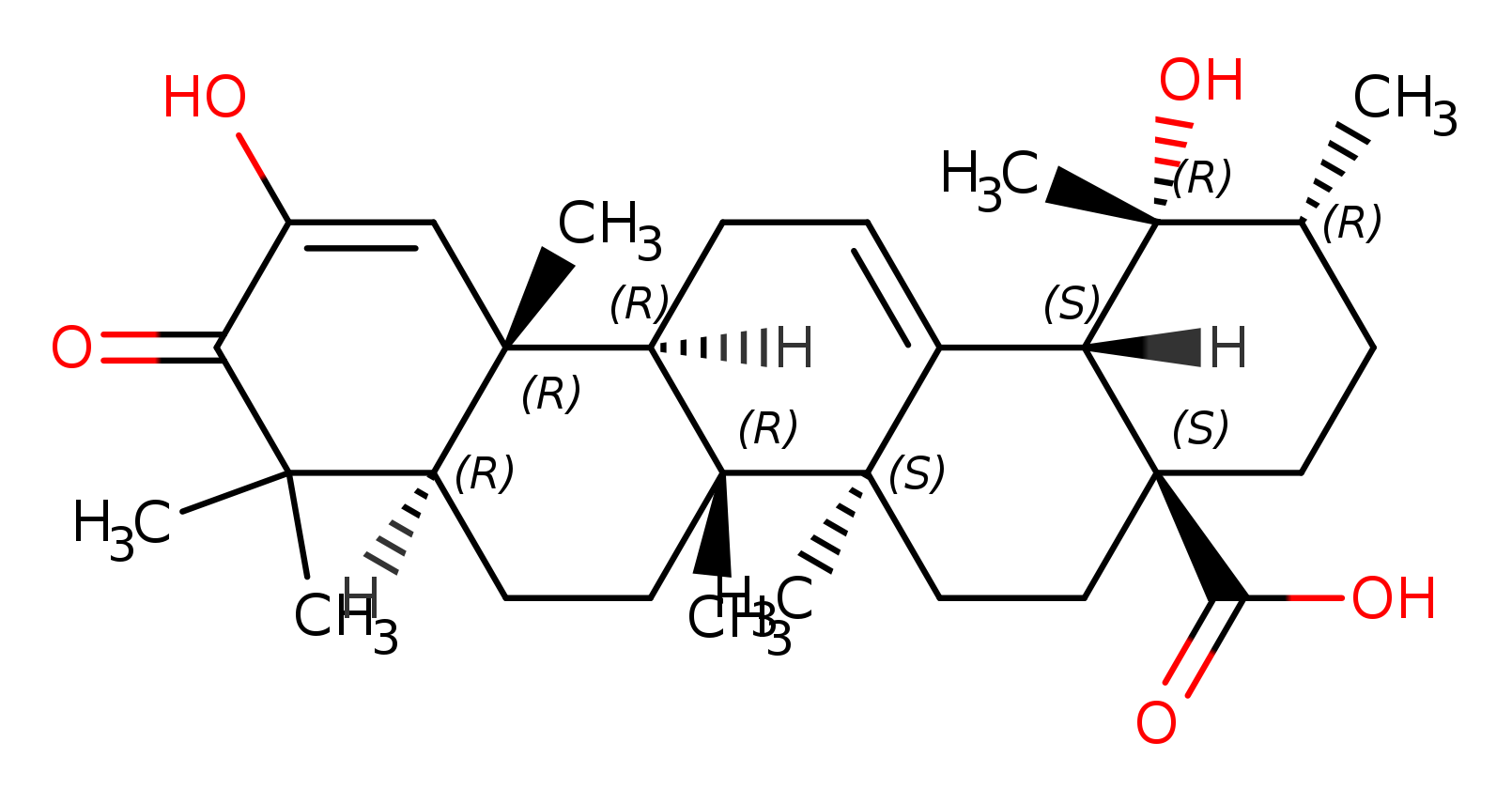 2,19-Dihydroxy-3-oxoursa-1,12-dien-28-oic acid