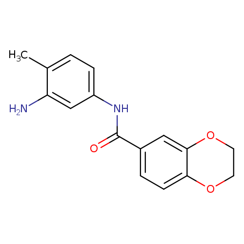 N-(3-amino-4-methylphenyl)-2,3-dihydro-1,4-benzodioxine-6-carboxamide