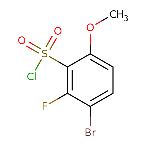 3-bromo-2-fluoro-6-methoxybenzene-1-sulfonyl chloride
