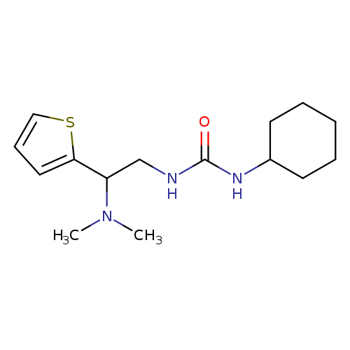 1-cyclohexyl-3-[2-(dimethylamino)-2-(thiophen-2-yl)ethyl]urea