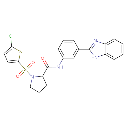 N-[3-(1H-1,3-benzodiazol-2-yl)phenyl]-1-[(5-chlorothiophen-2-yl)sulfonyl]pyrrolidine-2-carboxamide