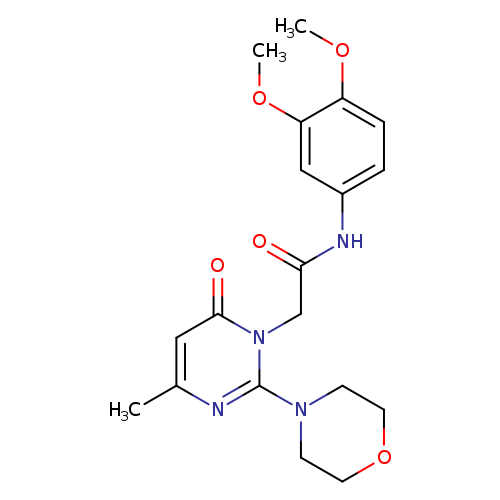 N-(3,4-dimethoxyphenyl)-2-[4-methyl-2-(morpholin-4-yl)-6-oxo-1,6-dihydropyrimidin-1-yl]acetamide