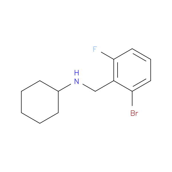 N-[(2-Bromo-6-fluorophenyl)methyl]cyclohexanamine
