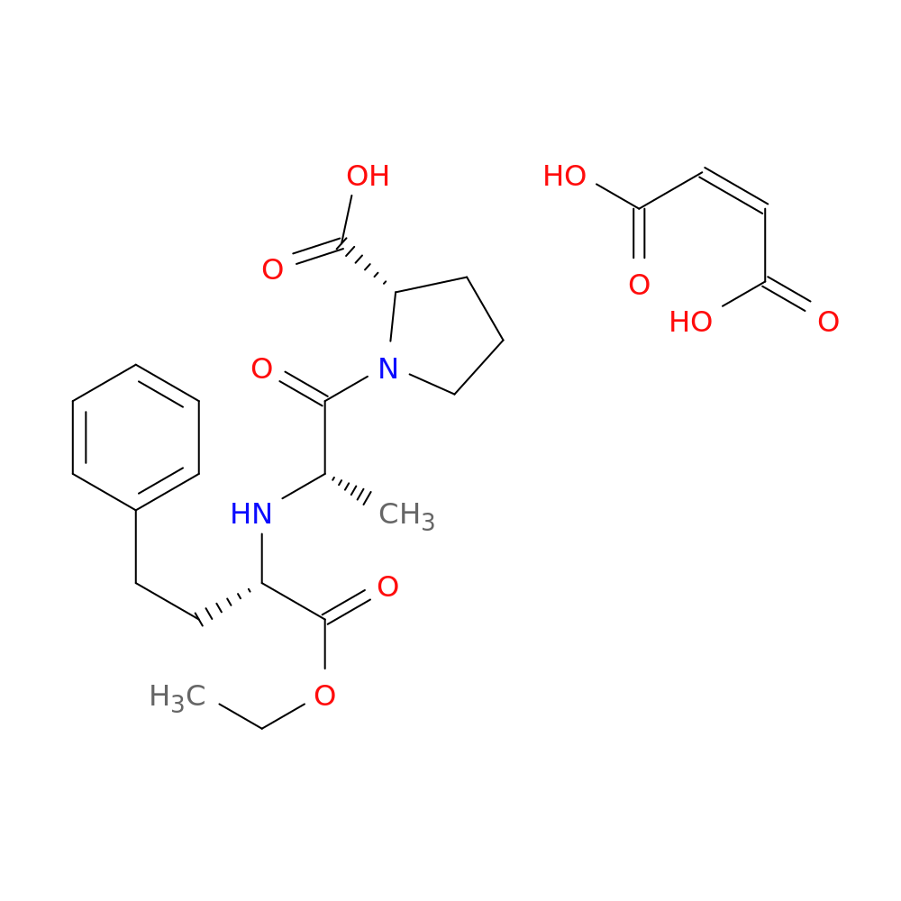 L-Proline, 1-[N-[1-(ethoxycarbonyl)-3-phenylpropyl]-L-alanyl]-, (S)-, (Z)-2-butenedioate (1:1)