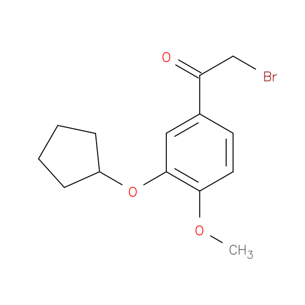 2-bromo-1-[3-(cyclopentyloxy)-4-methoxyphenyl]ethan-1-one