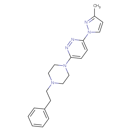 3-(3-methyl-1H-pyrazol-1-yl)-6-[4-(2-phenylethyl)piperazin-1-yl]pyridazine