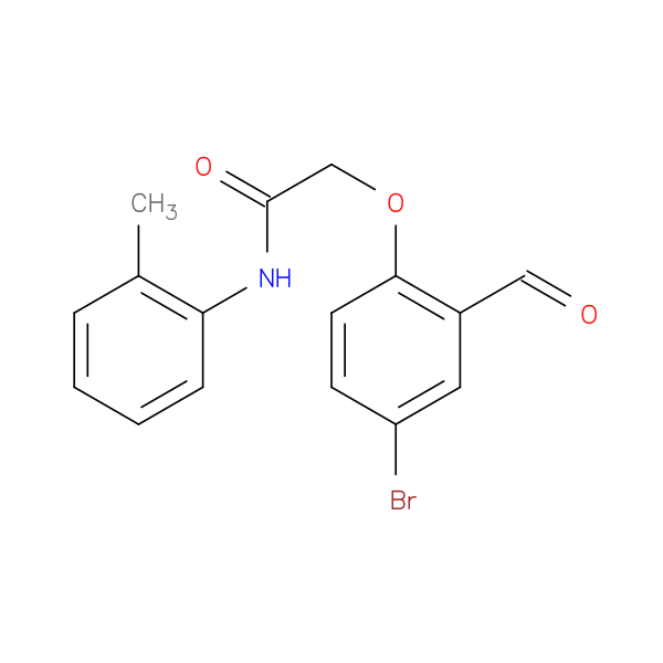 2-(4-bromo-2-formylphenoxy)-N-(2-methylphenyl)acetamide
