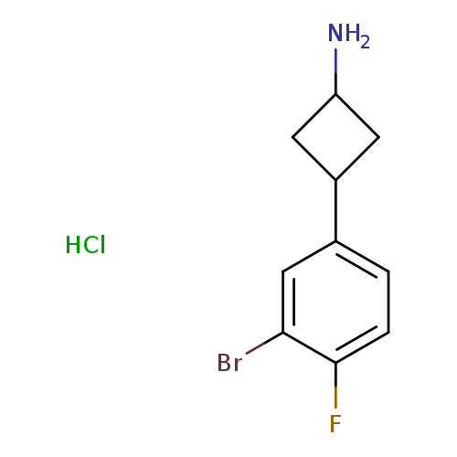 3-(3-bromo-4-fluorophenyl)cyclobutan-1-amine hydrochloride