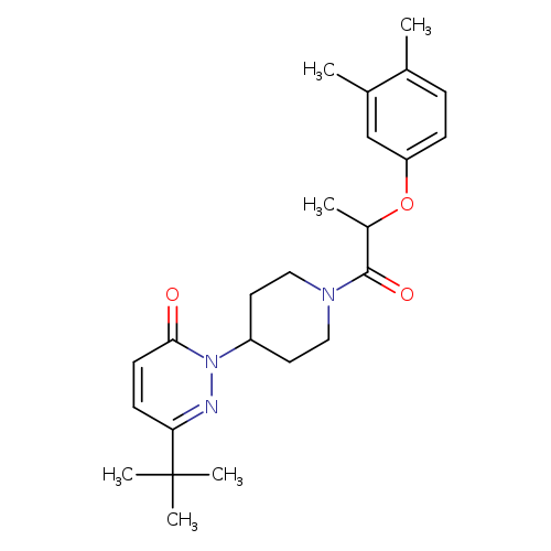 6-tert-butyl-2-{1-[2-(3,4-dimethylphenoxy)propanoyl]piperidin-4-yl}-2,3-dihydropyridazin-3-one