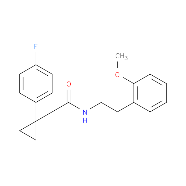 1-(4-fluorophenyl)-N-[2-(2-methoxyphenyl)ethyl]cyclopropane-1-carboxamide