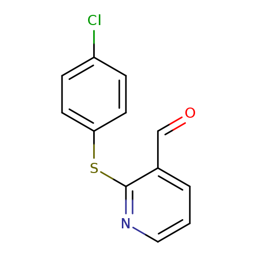 2-((4-Chlorophenyl)thio)nicotinaldehyde