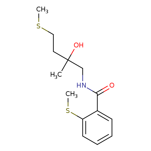 N-[2-hydroxy-2-methyl-4-(methylsulfanyl)butyl]-2-(methylsulfanyl)benzamide