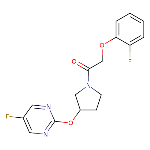 2-(2-fluorophenoxy)-1-{3-[(5-fluoropyrimidin-2-yl)oxy]pyrrolidin-1-yl}ethan-1-one