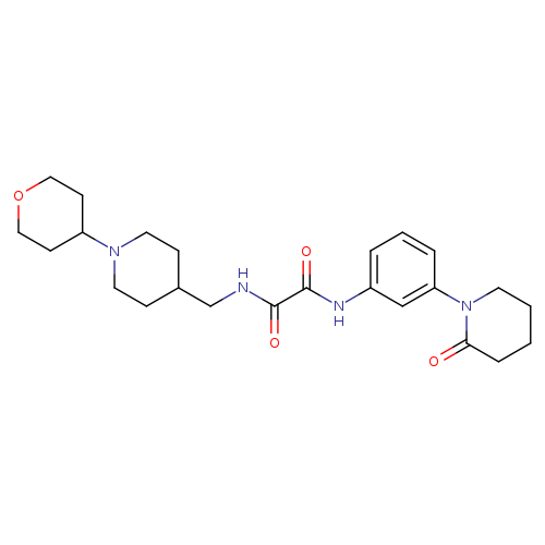 N-{[1-(oxan-4-yl)piperidin-4-yl]methyl}-N'-[3-(2-oxopiperidin-1-yl)phenyl]ethanediamide