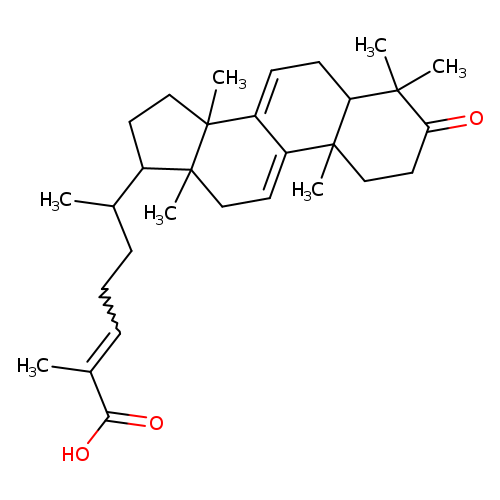 (24E)-3-Oxo-5α-lanosta-7,9(11),24-trien-26-oic acid