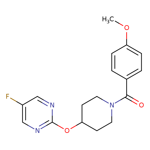 5-fluoro-2-{[1-(4-methoxybenzoyl)piperidin-4-yl]oxy}pyrimidine