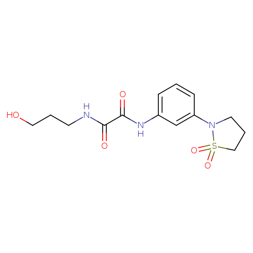 N'-[3-(1,1-dioxo-1lambda6,2-thiazolidin-2-yl)phenyl]-N-(3-hydroxypropyl)ethanediamide