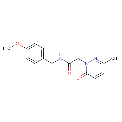 N-[(4-methoxyphenyl)methyl]-2-(3-methyl-6-oxo-1,6-dihydropyridazin-1-yl)acetamide