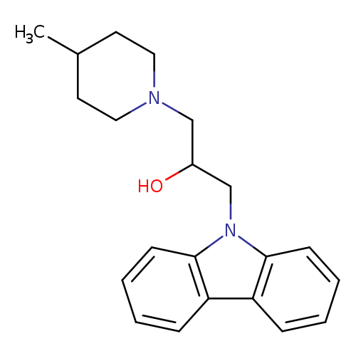 1-Carbazol-9-yl-3-(4-methyl-piperidin-1-yl)-propan-2-ol