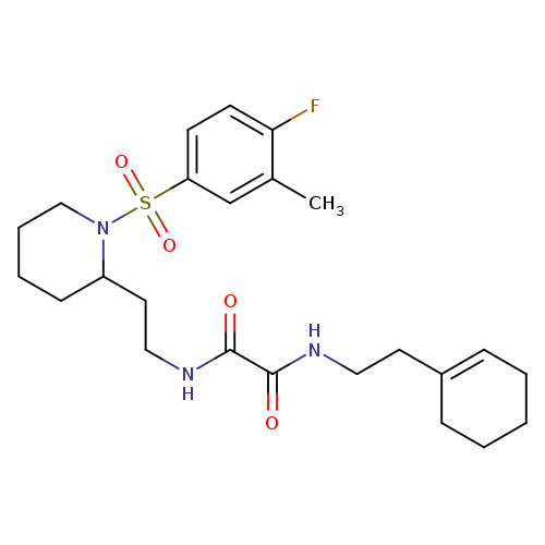 N'-[2-(cyclohex-1-en-1-yl)ethyl]-N-{2-[1-(4-fluoro-3-methylbenzenesulfonyl)piperidin-2-yl]ethyl}ethanediamide