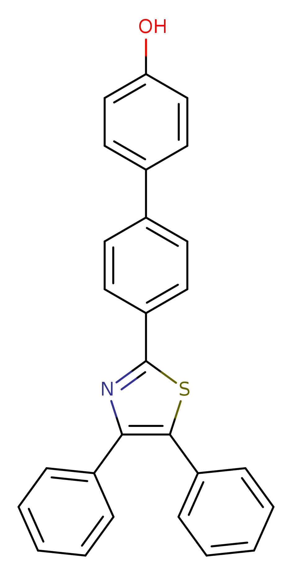 2-(4'-Hydroxy-4-biphenyl)-4,5-diphenylthiazole
