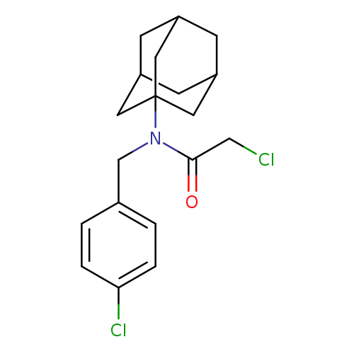 N-(adamantan-1-yl)-2-chloro-N-[(4-chlorophenyl)methyl]acetamide