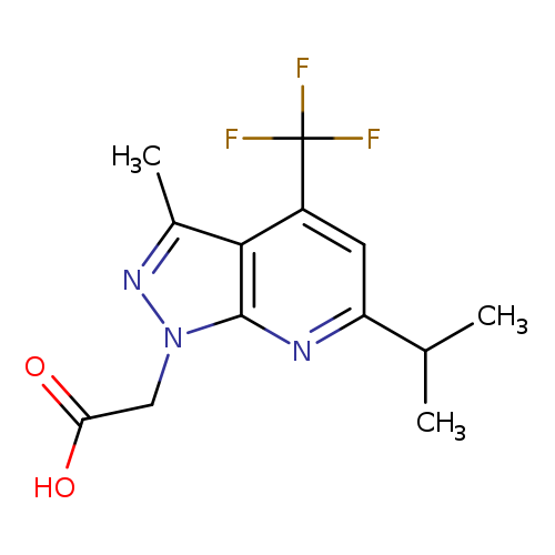 2-(6-Isopropyl-3-methyl-4-(trifluoromethyl)-1H-pyrazolo[3,4-b]pyridin-1-yl)acetic acid
