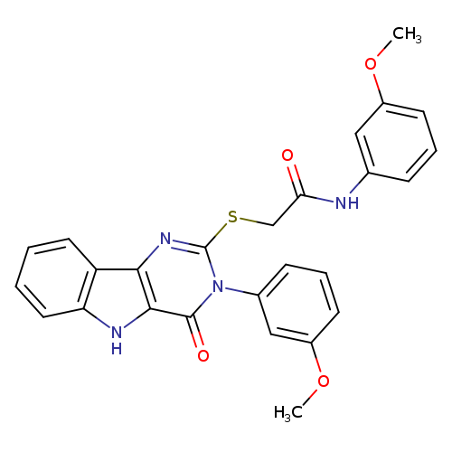 N-(3-methoxyphenyl)-2-{[3-(3-methoxyphenyl)-4-oxo-3H,4H,5H-pyrimido[5,4-b]indol-2-yl]sulfanyl}acetamide