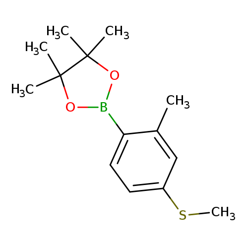 4,4,5,5-tetramethyl-2-[2-methyl-4-(methylsulfanyl)phenyl]-1,3,2-dioxaborolane