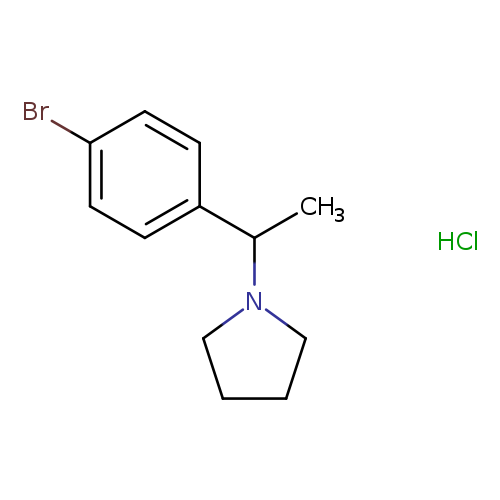 1-[1-(4-bromophenyl)ethyl]pyrrolidine hydrochloride