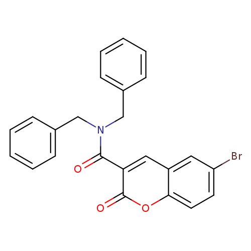 N,N-dibenzyl-6-bromo-2-oxo-2H-chromene-3-carboxamide