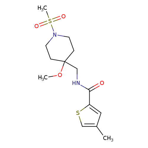N-[(1-methanesulfonyl-4-methoxypiperidin-4-yl)methyl]-4-methylthiophene-2-carboxamide
