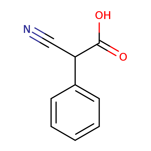 Benzeneacetic acid, α-cyano-