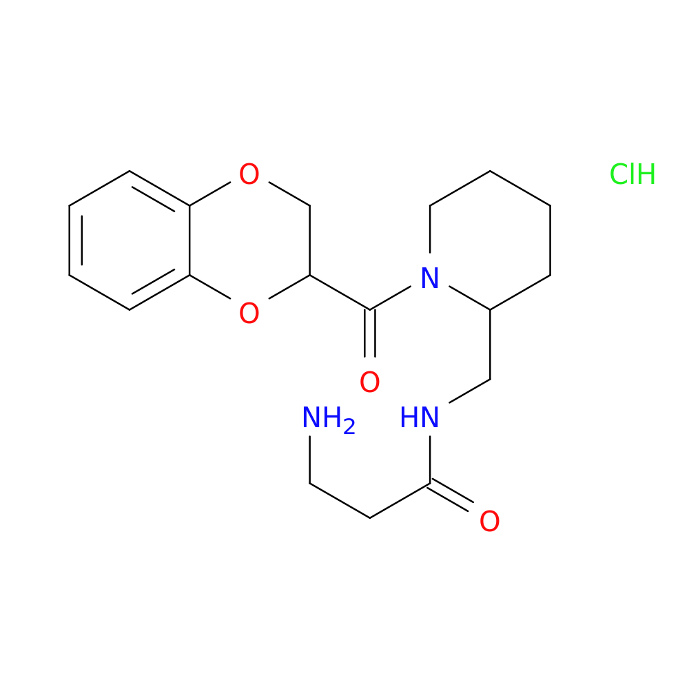 3-amino-N-{[1-(2,3-dihydro-1,4-benzodioxine-2-carbonyl)piperidin-2-yl]methyl}propanamide hydrochloride