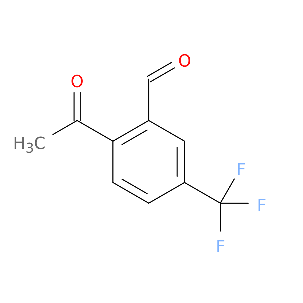 2-acetyl-5-(trifluoromethyl)benzaldehyde