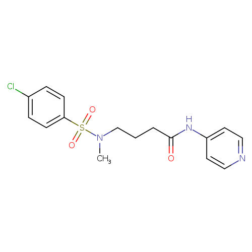 4-(N-methyl4-chlorobenzenesulfonamido)-N-(pyridin-4-yl)butanamide