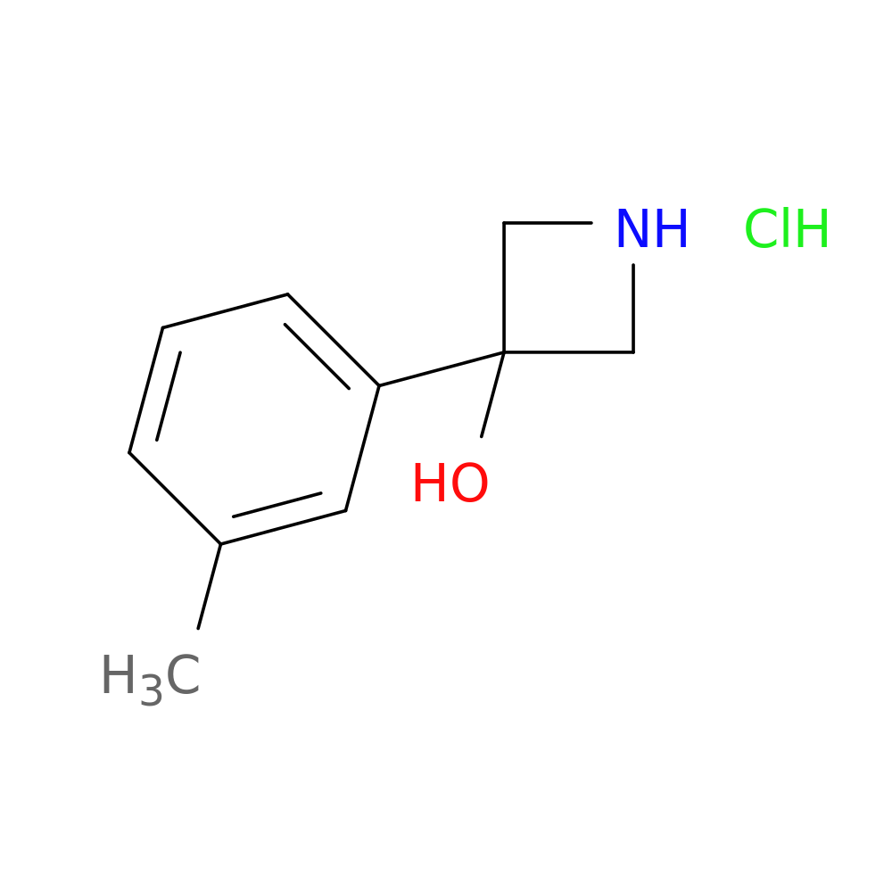 3-(3-methylphenyl)azetidin-3-ol hydrochloride