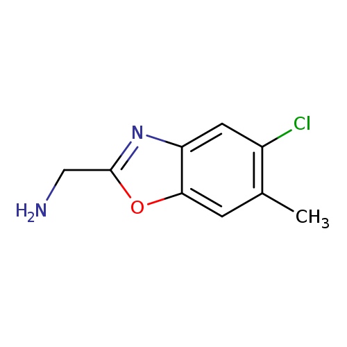 (5-Chloro-6-methyl-1,3-benzoxazol-2-yl)methylamine hydrochloride