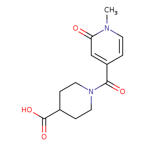 1-[(1-Methyl-2-oxo-1,2-dihydropyridin-4-yl)carbonyl]piperidine-4-carboxylic acid