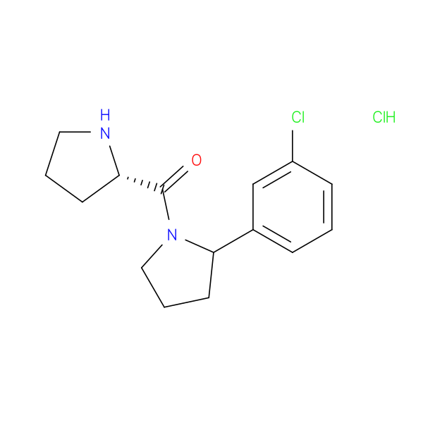 2-(3-chlorophenyl)-1-[(2S)-pyrrolidine-2-carbonyl]pyrrolidine hydrochloride