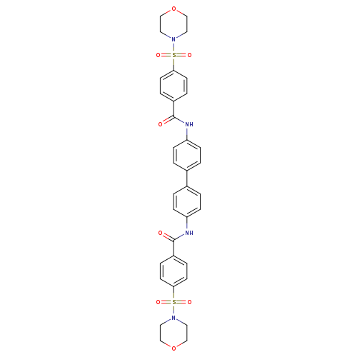 4-(morpholine-4-sulfonyl)-N-{4'-[4-(morpholine-4-sulfonyl)benzamido]-[1,1'-biphenyl]-4-yl}benzamide