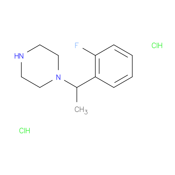 1-[1-(2-fluorophenyl)ethyl]piperazine dihydrochloride
