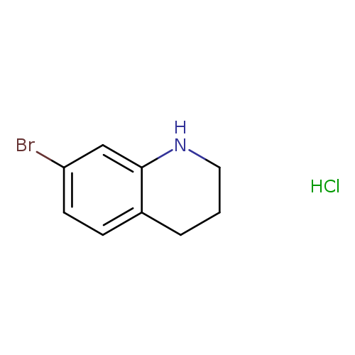 Quinoline, 7-bromo-1,2,3,4-tetrahydro-, hydrochloride (1:1)