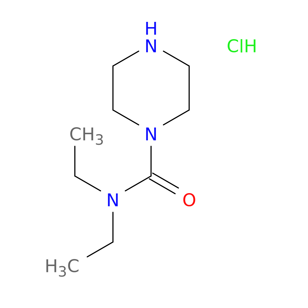 N,N-Diethylpiperazine-1-carboxamide hydrochloride