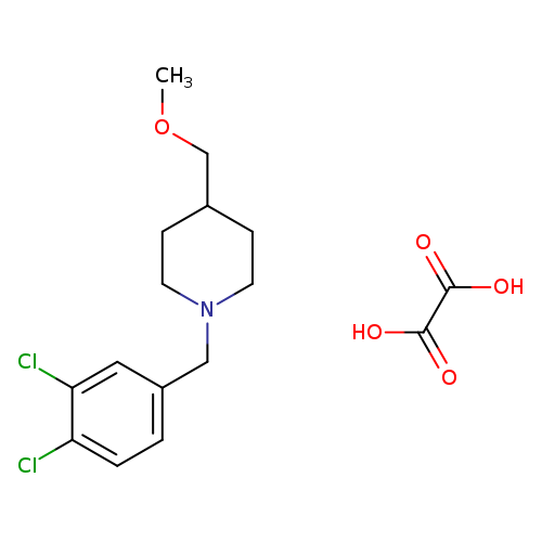 1-[(3,4-dichlorophenyl)methyl]-4-(methoxymethyl)piperidine; oxalic acid